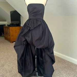 Stunning black prom dress.